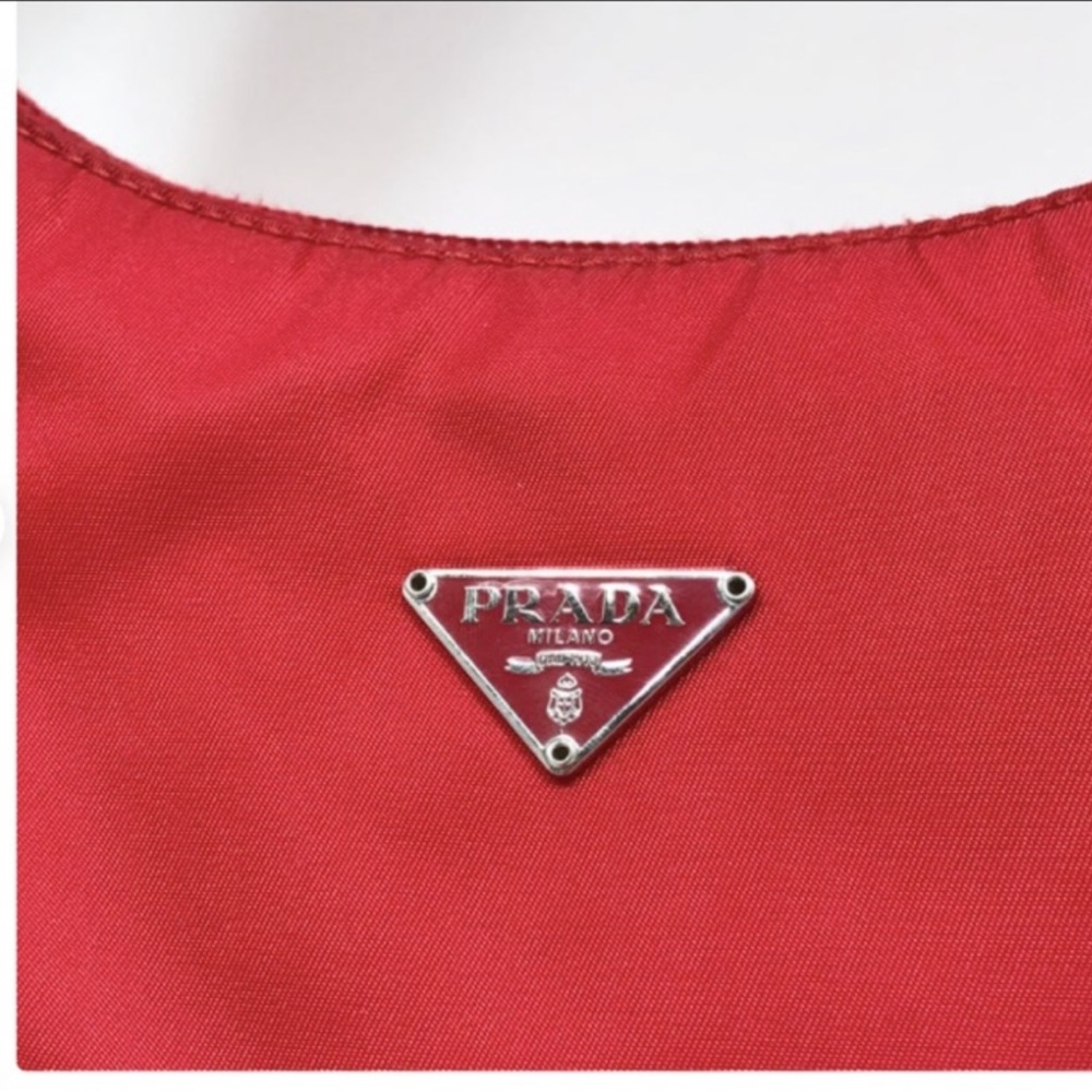 Prada mini nylon handbag red - Picture 6 of 6
